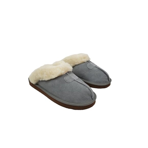 AZ Essentials Women's Fluffy Slipper Mules‎ in Gray - Size 7 - Picture 1 of 9